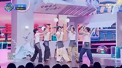 TWS Dominates M COUNTDOWN with Refreshing 'SODA SODA' Performance