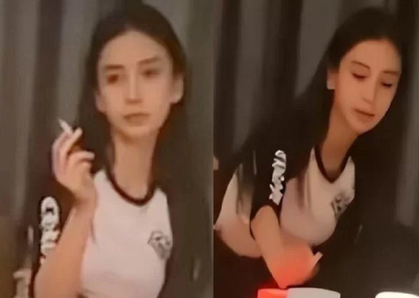 실내에서 대놓고 흡연하다 걸린 미녀 배우 