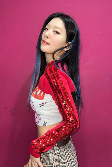 크롭티에 망사스타킹까지…레드벨벳 슬기 파격 변신